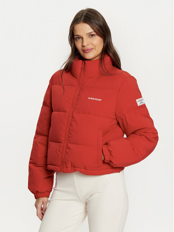 

Пуховик стандартного кроя Guess Jeans, красный