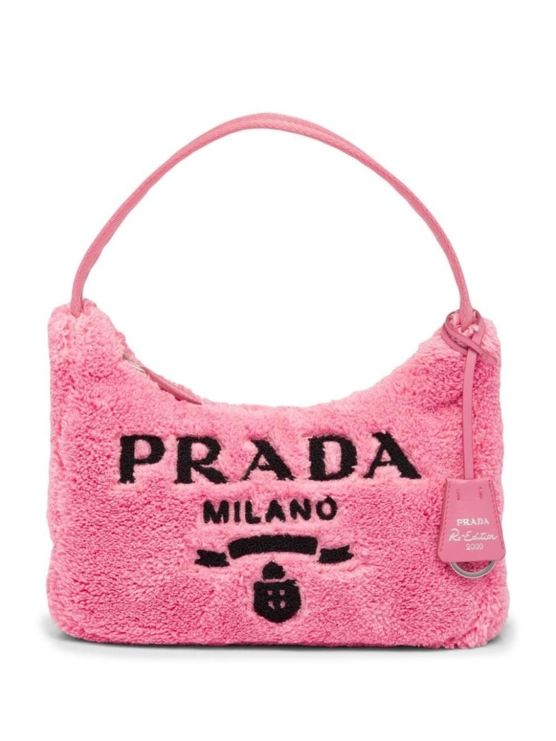 

Сумка Prada на плечо с логотипом, розовый