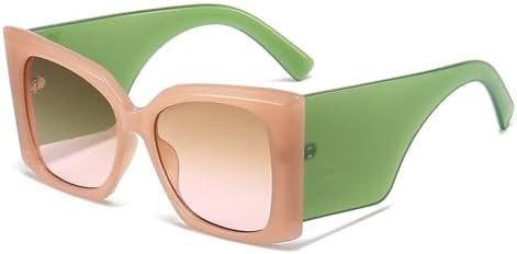 

Солнцезащитные очки большого размера для женщин, очки для мужчин с широкими дужками, дорожные очки, мужские и женские ретро-очки с защитой от УФ-излучения UV400 MTZJH, Pink