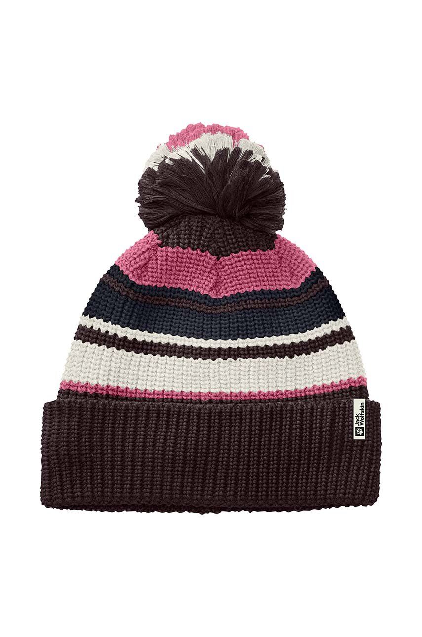 

Детская шапка Jack Wolfskin POMPOM BEANIE, фиолетовый