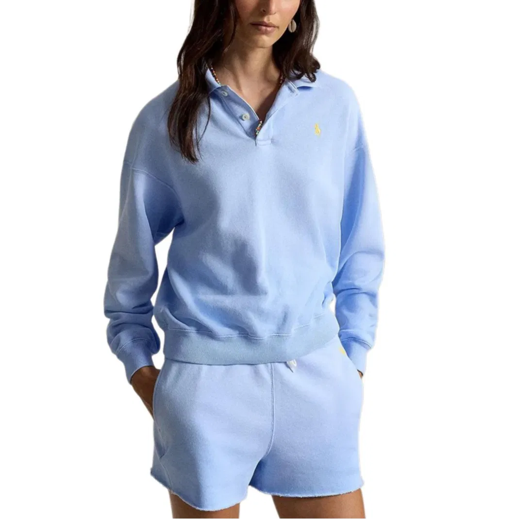 Свитшот свободного кроя Polo Ralph Lauren синий