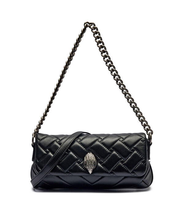 

Cумка Kensington Kurt Geiger через плечо кожаная стеганая, черный