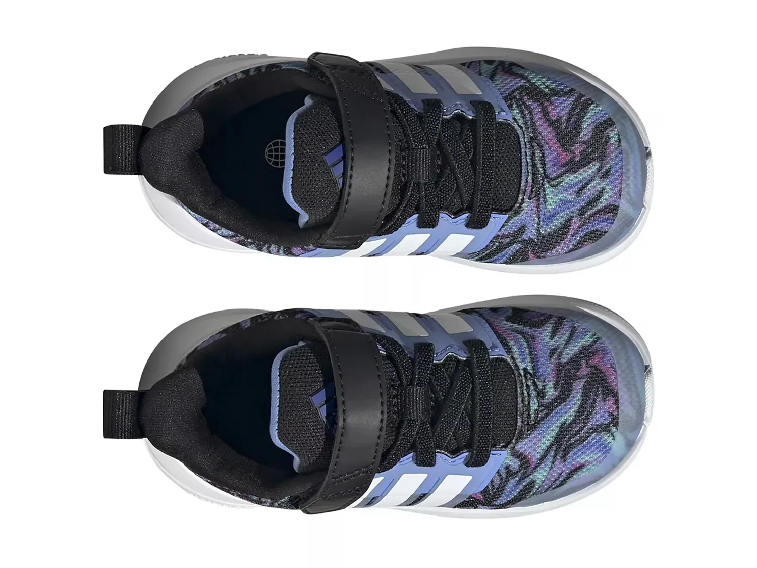 Кроссовки Fortarun 2.0 – детские Adidas, Black/Multicolor — фото 4
