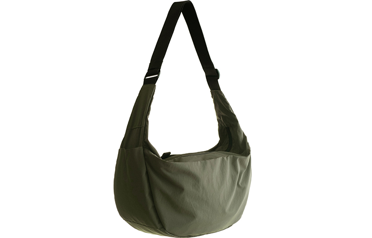 

MYBRANDORIGINAL Нейлоновая сумка-полумесяц наплечная через плечо унисекс, Dark Moss Green