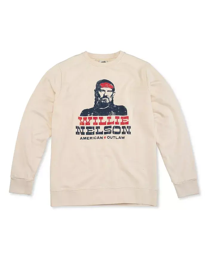 

Мужской кремовый флисовый свитшот Willie Nelson Sunday American Needle