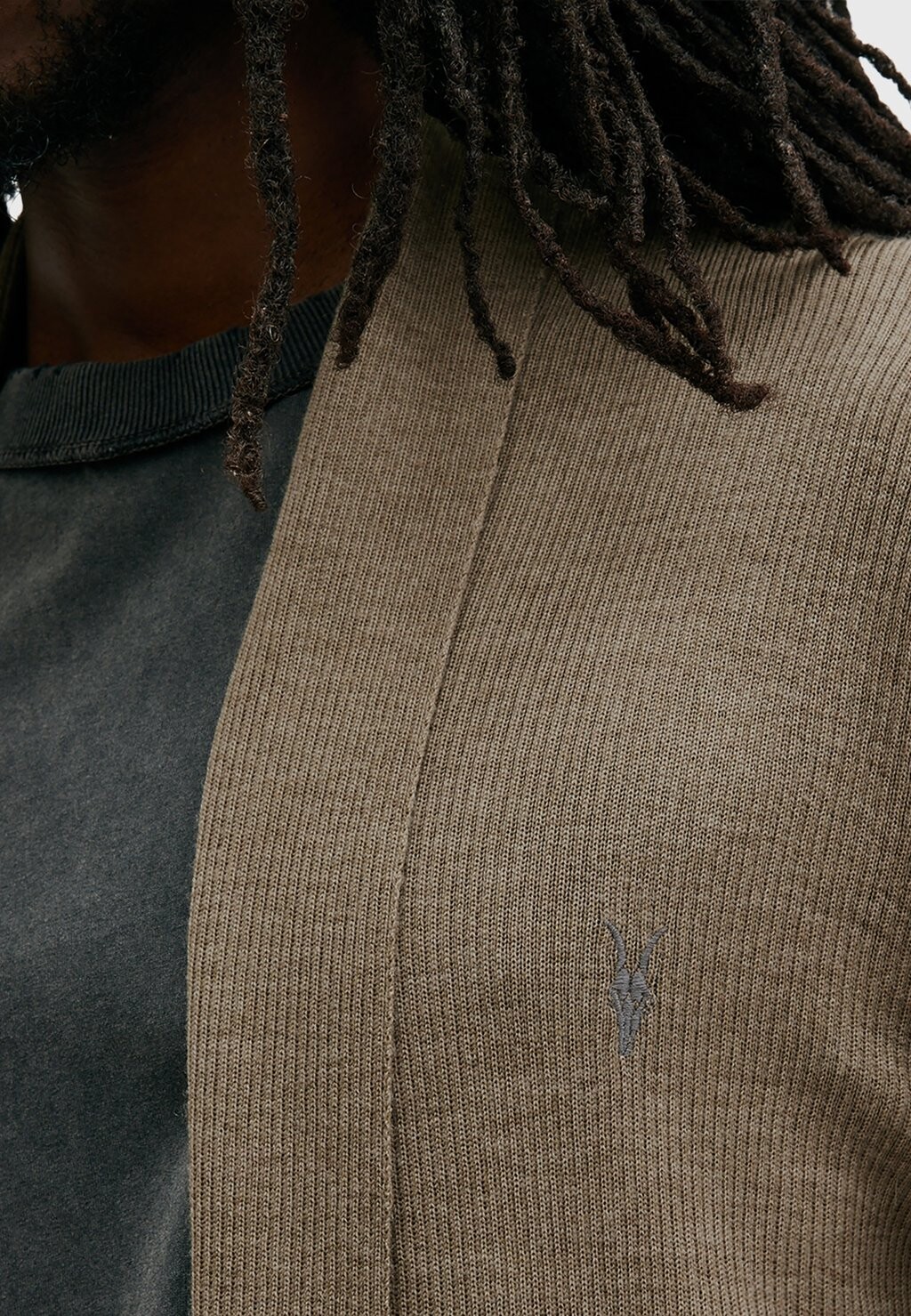 

Кардиган AllSaints, хаки