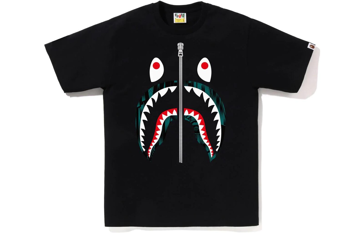 Футболка BAPE Speed Racer Big Shark A Bathing Ape, черный — фото 2