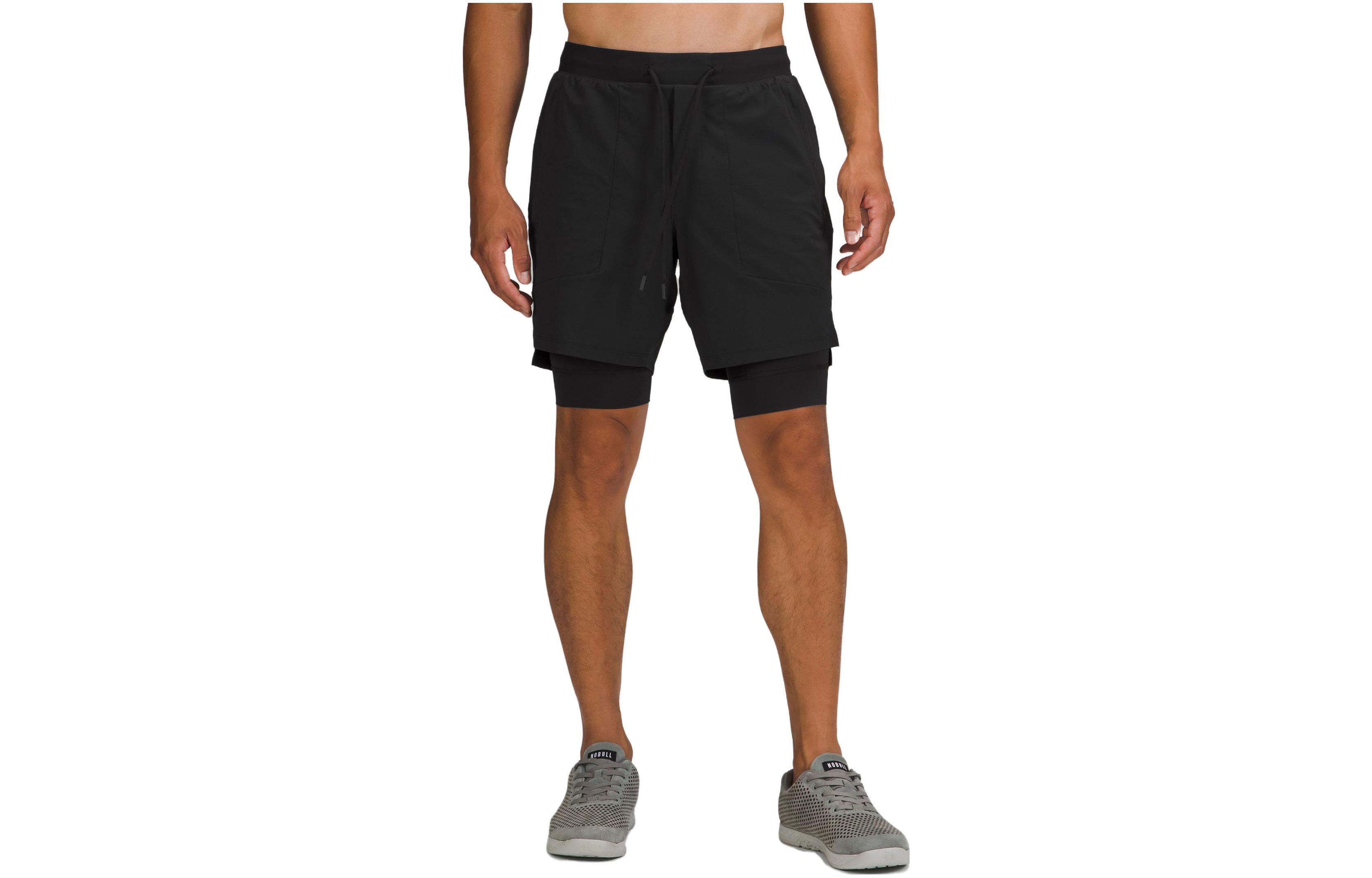 

Лицензия на тренировку Спортивные шорты мужские Lululemon, черный