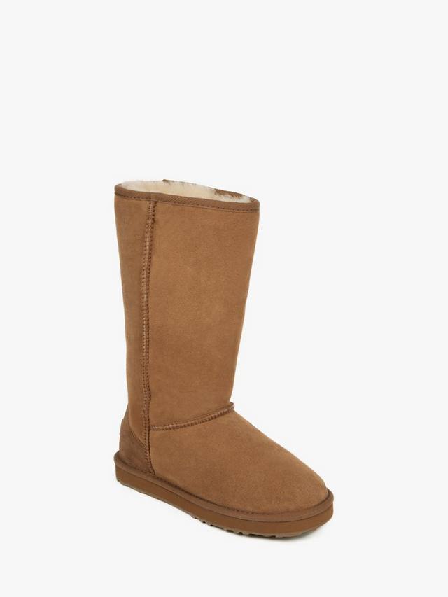 Женские высокие классические угги из овчины Just Sheepskin, Chestnut — фото 4