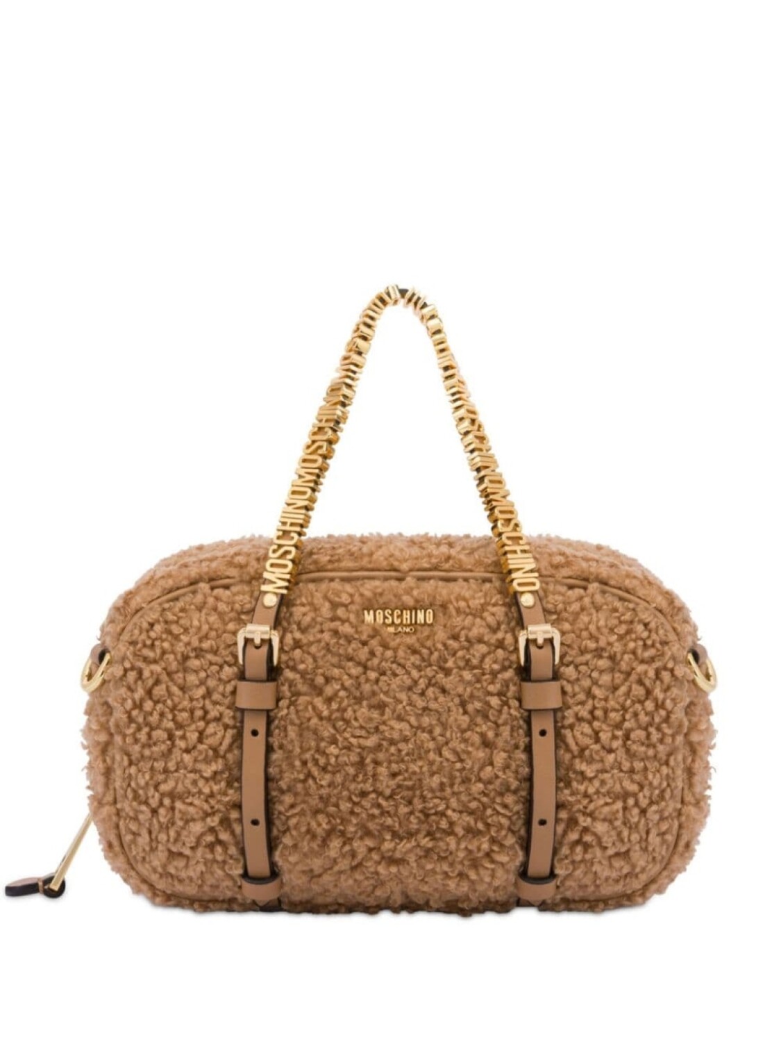 

Moschino сумка-тоут с логотипом, коричневый