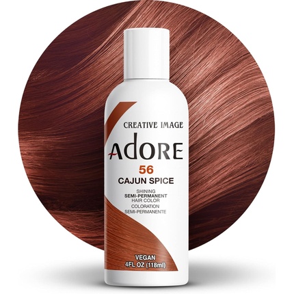 

Сияющая полуперманентная краска для волос 56 Cajun Spice 118 мл Adore