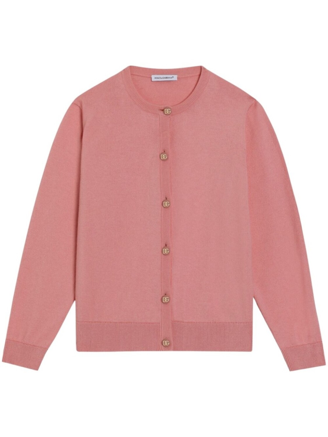 

Кардиган с круглым вырезом Dolce & Gabbana Kids, розовый