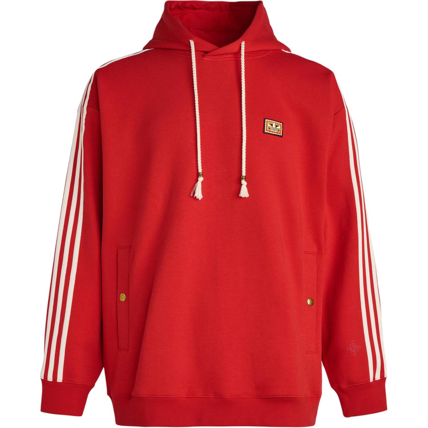 Толстовка с капюшоном FW25 для мужчин Adidas Originals, светло scarlet (includes 3 pairs of adidas socks) — фото 3