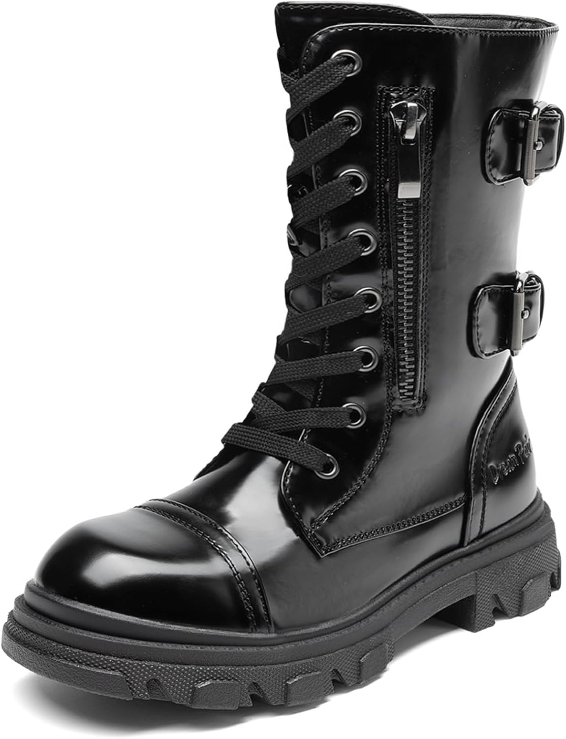 

Ботинки DREAM PAIRS для девочек с боковой молнией, ботильоны на шнуровке для малышей/детей младшего и старшего возраста, All Black