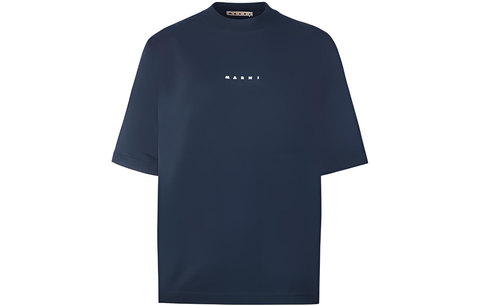 

Футболка с логотипом 'Navy' MARNI, Синяя