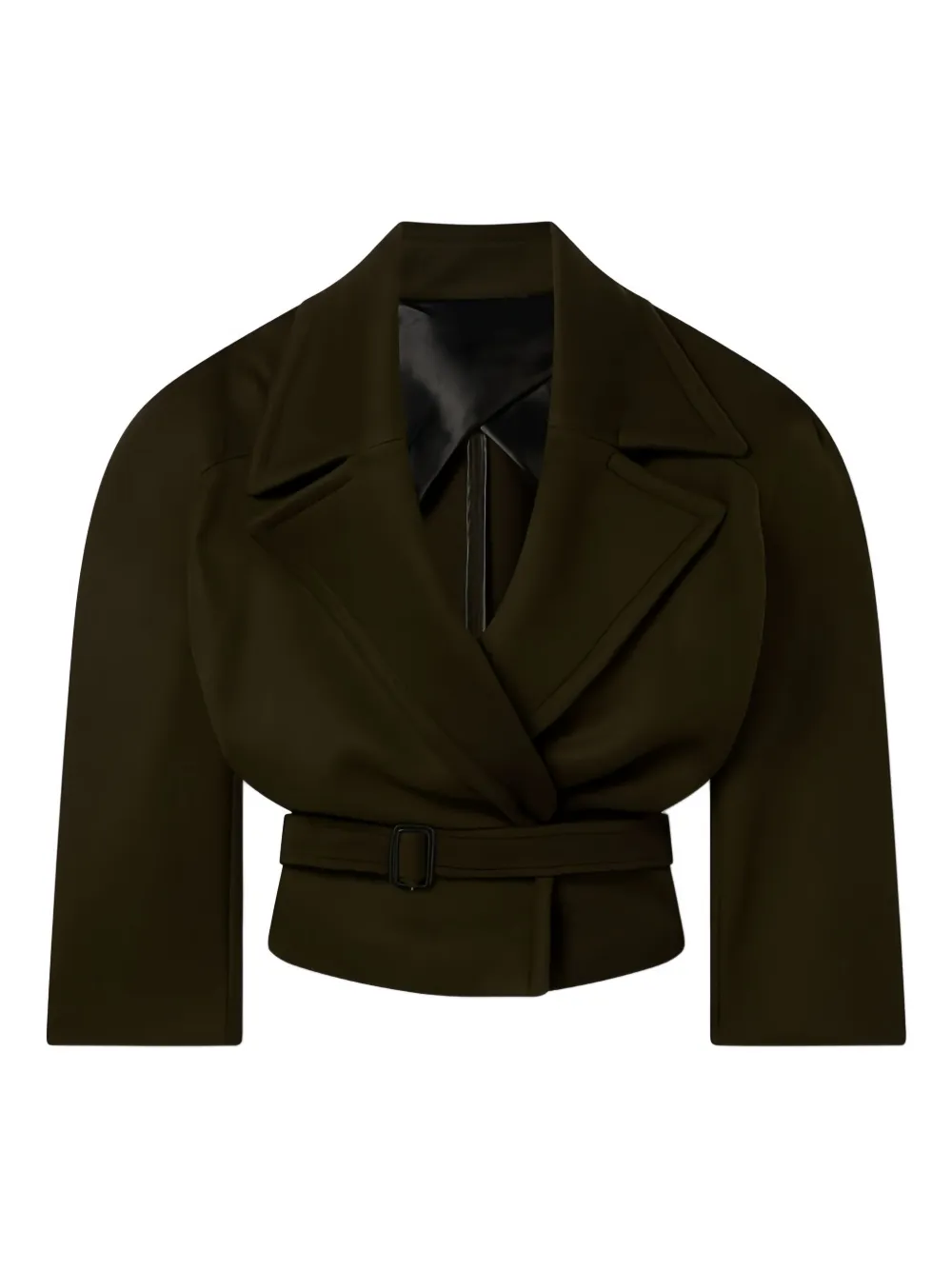 

Укороченная куртка с поясом Stella Mccartney, зеленый