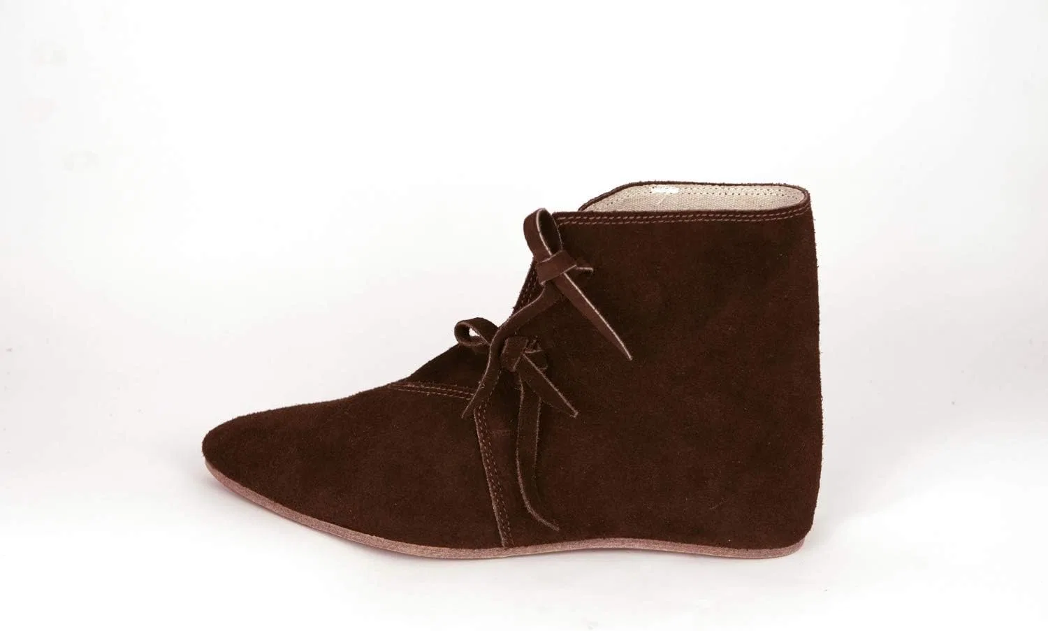 Туфли Medieval Shoes Suede Late Middle Ages Shoes Women Men CP-Schuhe, Brown — фото 2