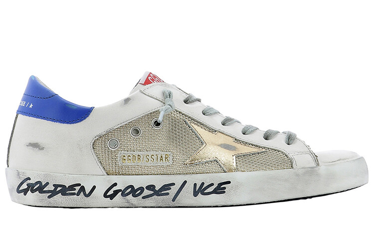 Golden Goose Super-Star White Blue Gold Red Handwritten — фото 2