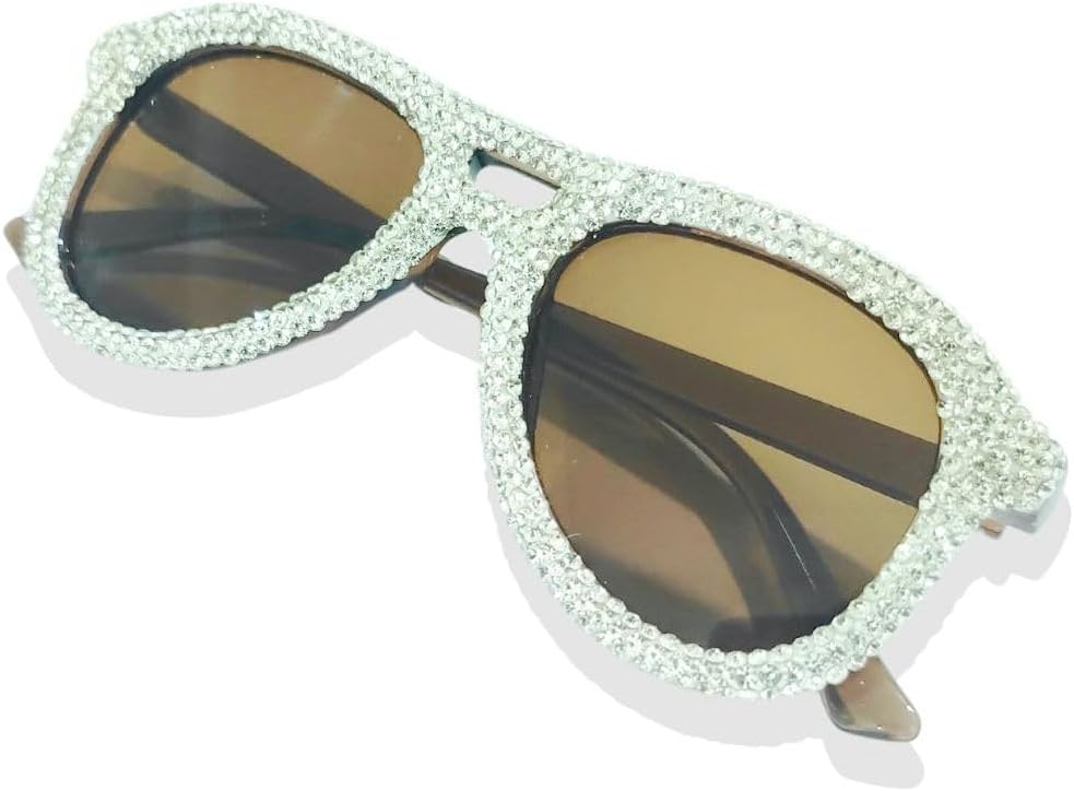 

Классические солнцезащитные очки Melrose «Кошачий глаз» с блестками, блестящие, для женщин, роскошные, со стразами, защита от ультрафиолета UV400, артикул 13135, Brown