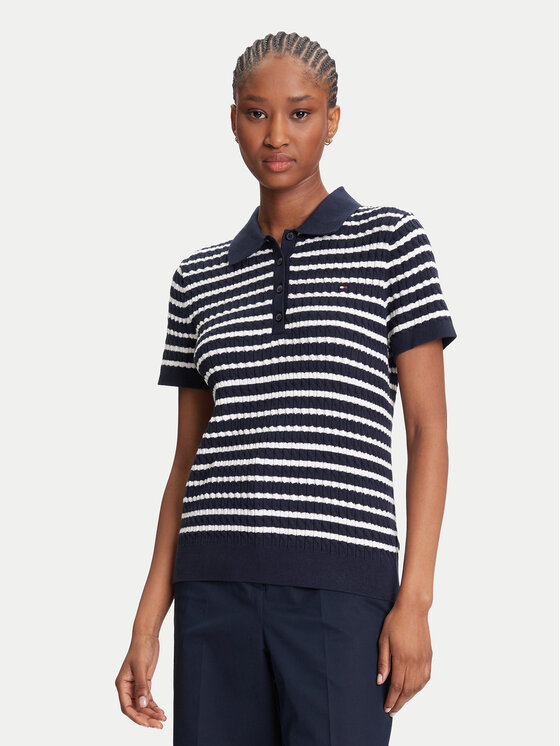 

Свитер обычного кроя Fine WW0WW41474 Tommy Hilfiger, синий