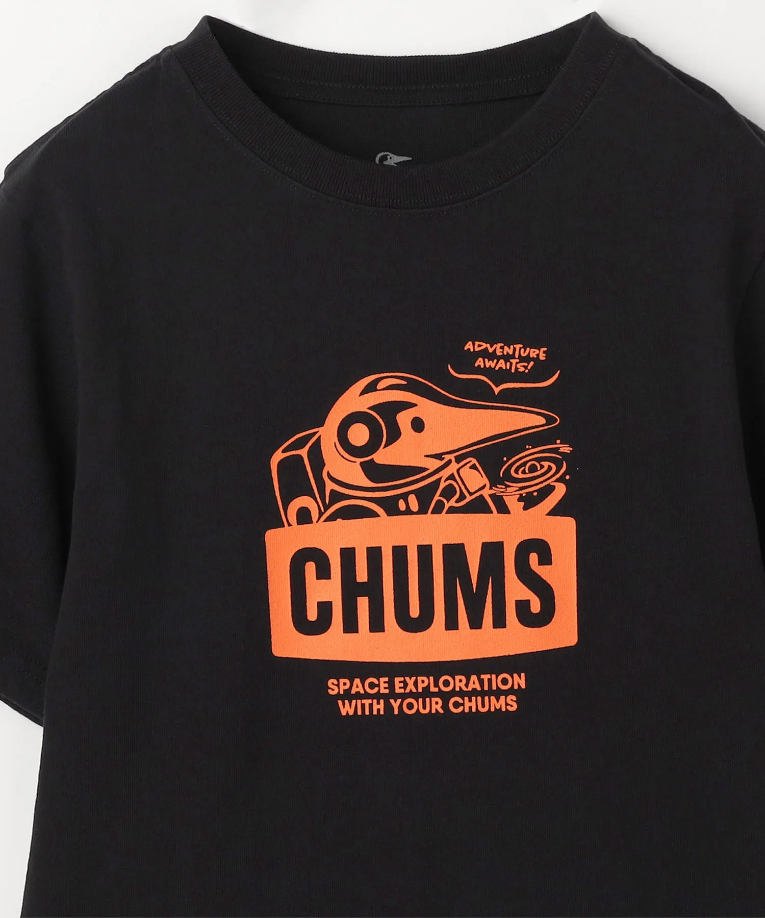 Мужская/Детская футболка CHUMS Space Booby с принтом белая — фото 3