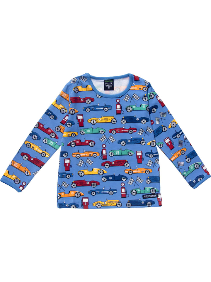 

Рубашка с длинными рукавами Race Car синего цвета Villervalla