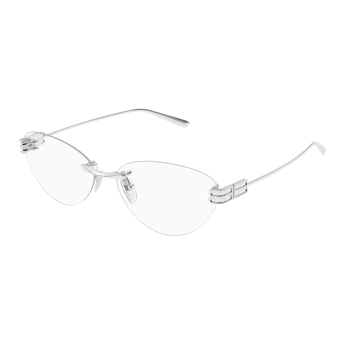 

Balenciaga Металлические очки-кошачий глаз для женщин Silver