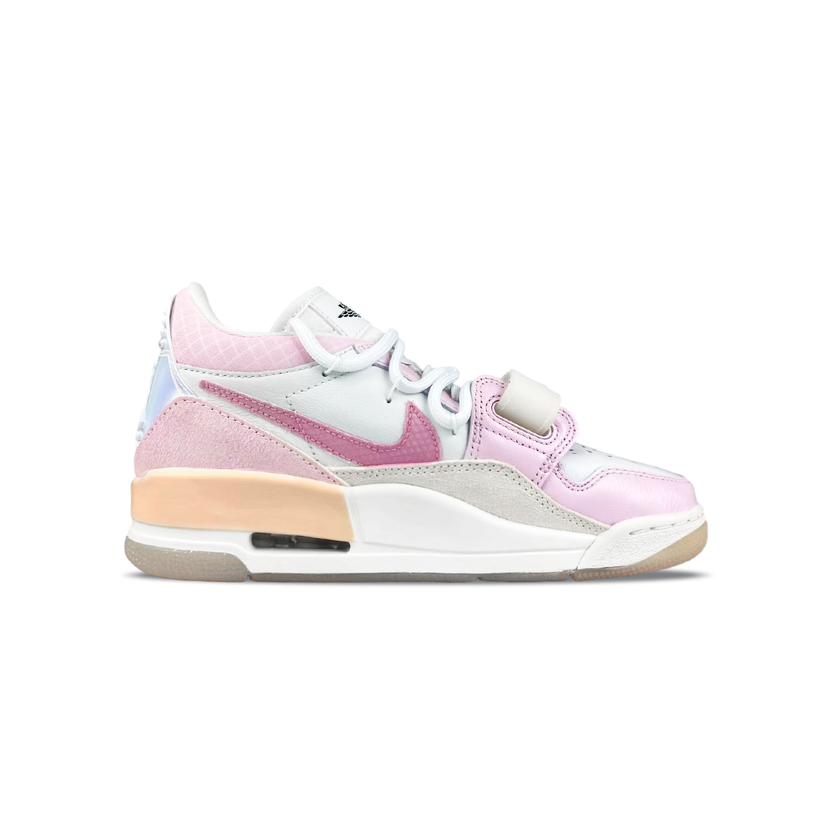 Наследство 312 low wmns cny устойчивые к истиранию мид-топ винтажные баскетбольные кроссовки unisex Jordan, белый/розовый — фото 3