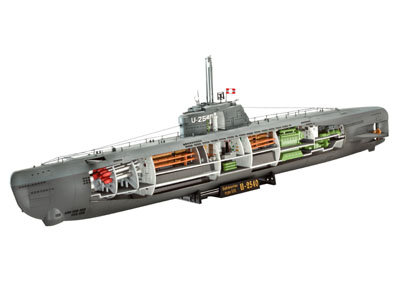 

Revell, немецкий UBoot Type XXI, Модельный комплект, 12+