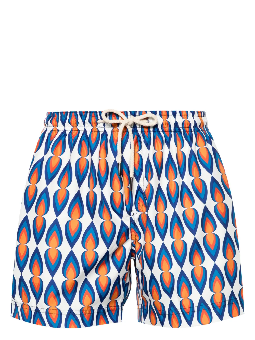 

Плавки-шорты с графичным принтом PENINSULA SWIMWEAR, белый