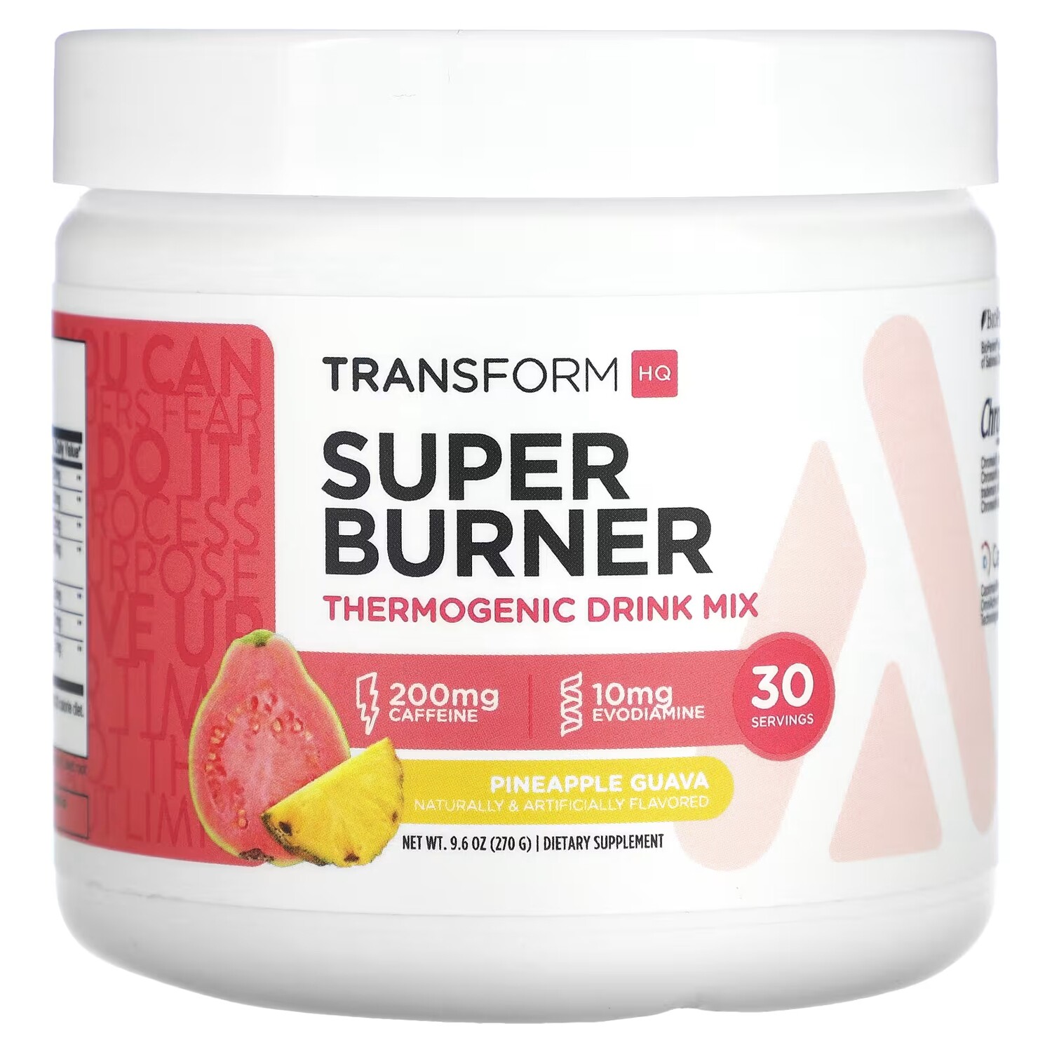 

TransformHQ Super Burner термогенная смесь для приготовления напитков ананас и гуава 270 г (9,6 унции)