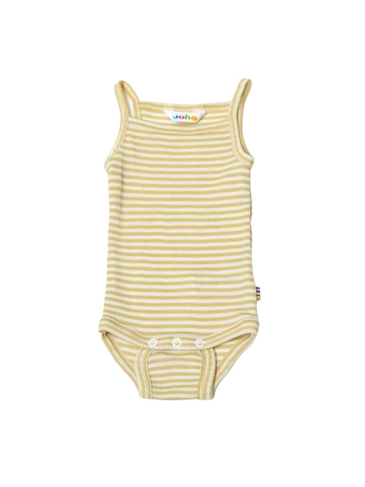 

Joha Боди на тонких бретелях из мериносовой шерсти/шелка, желтого цвета