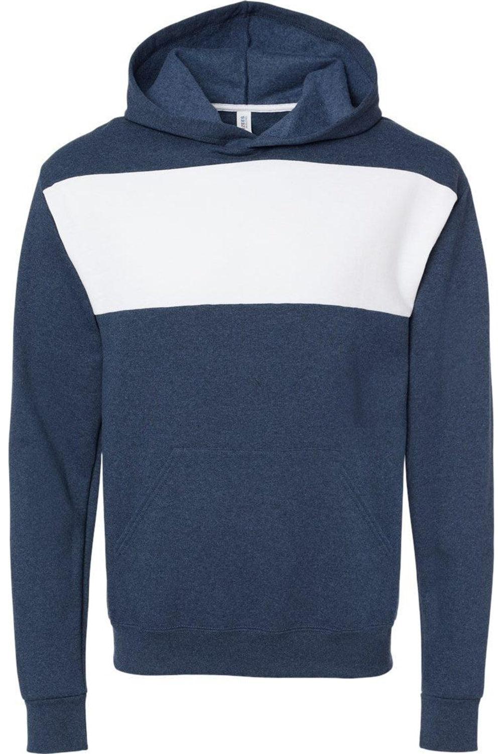 

Толстовка с капюшоном JERZEES Nublend Billboard, цвет indigo heather/ white
