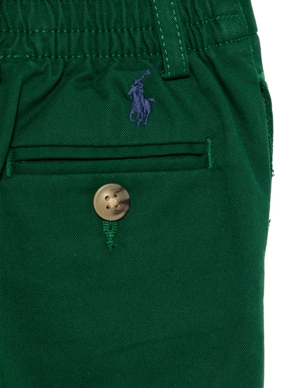 Брюки чинос с вышивкой Polo Pony POLO RALPH LAUREN KIDS, зеленый — фото 3
