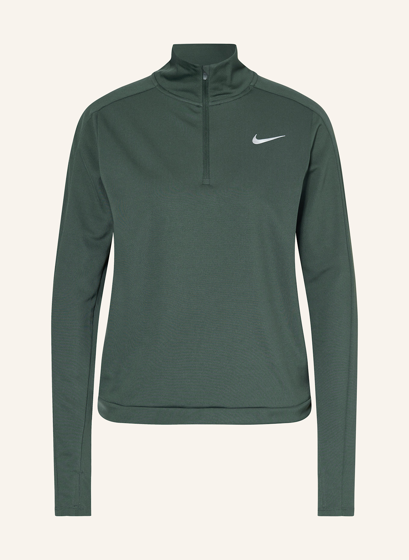 

Футболка для бега dri-fit pacer Nike, зеленый