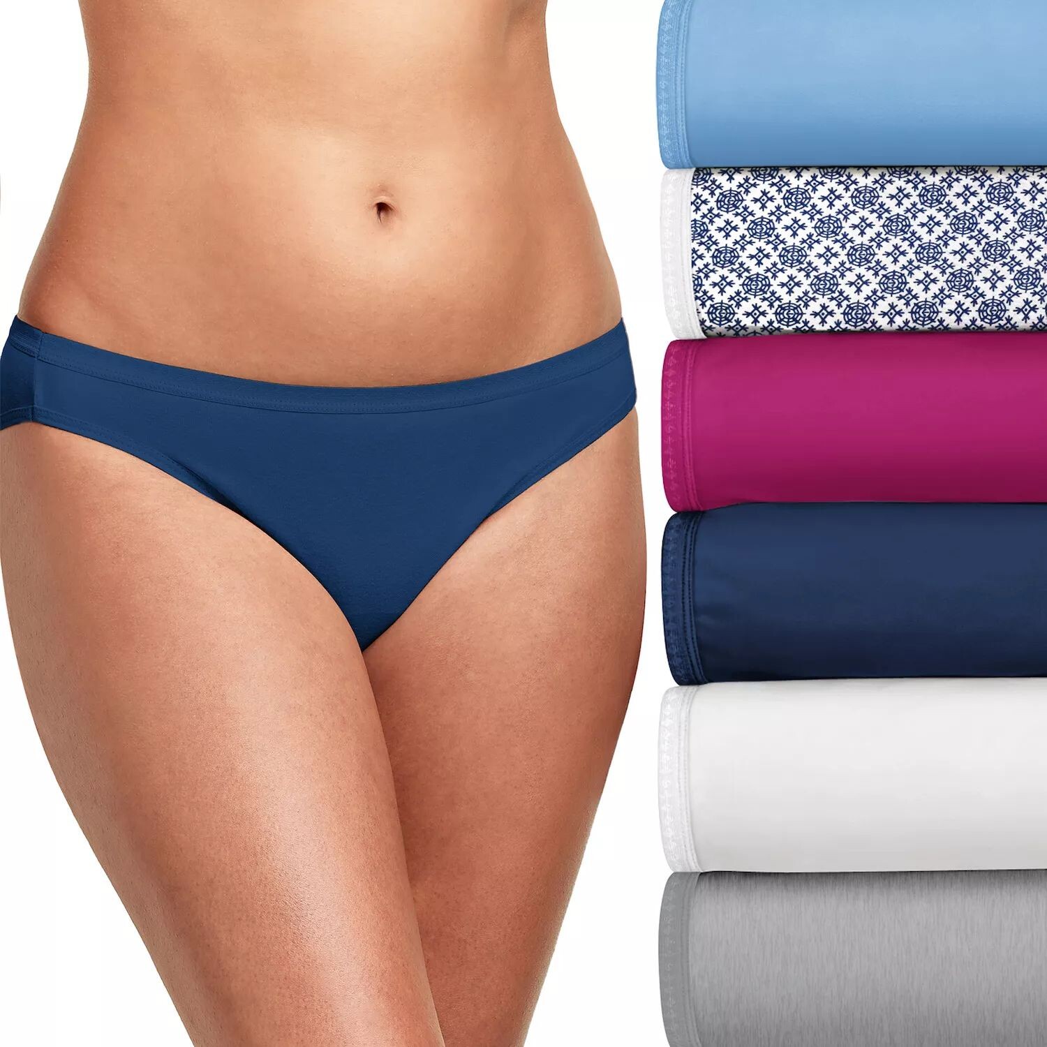 

Женские трусики-бикини из дышащего хлопка Hanes Ultimate, 6 шт., 42H6CC Hanes