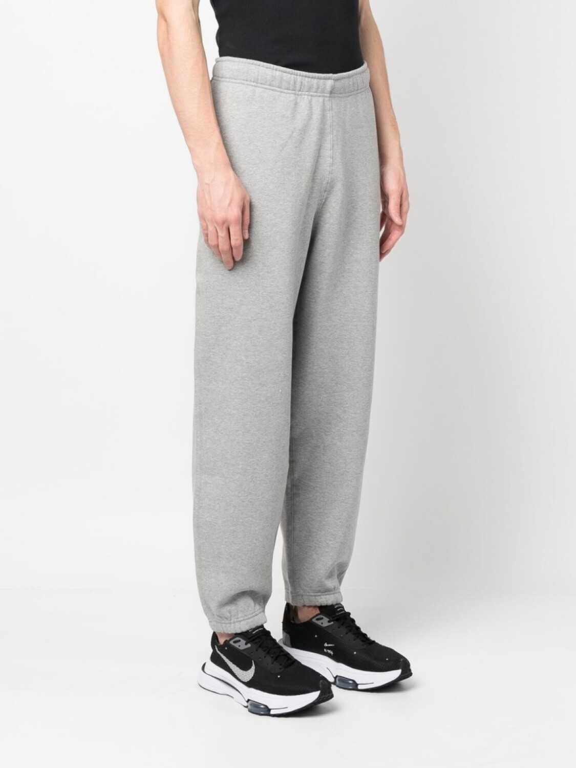 Nike спортивные брюки с вышивкой Swoosh, серый — фото 3
