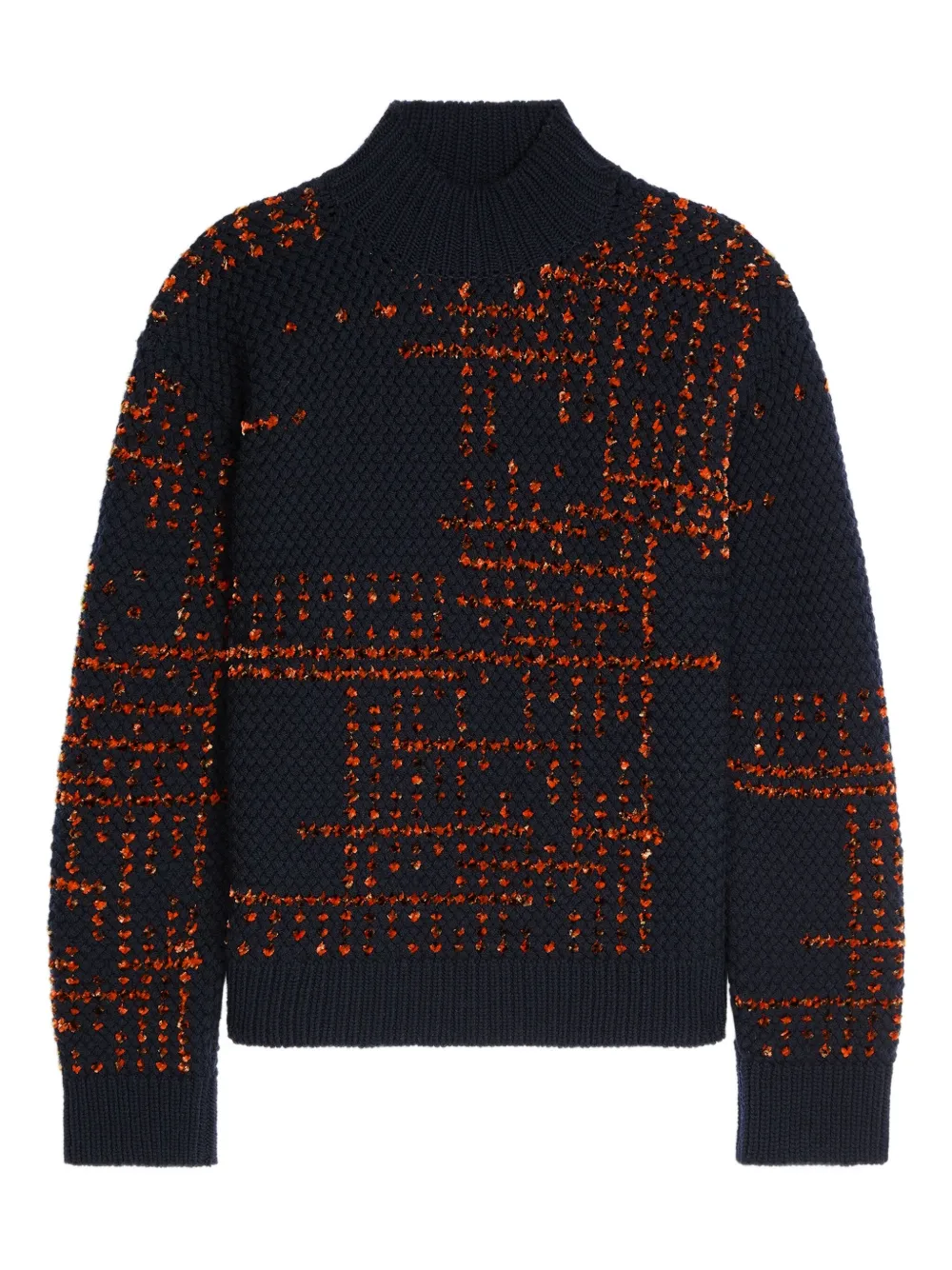 

Свитер с высоким воротником DRIES VAN NOTEN, синий