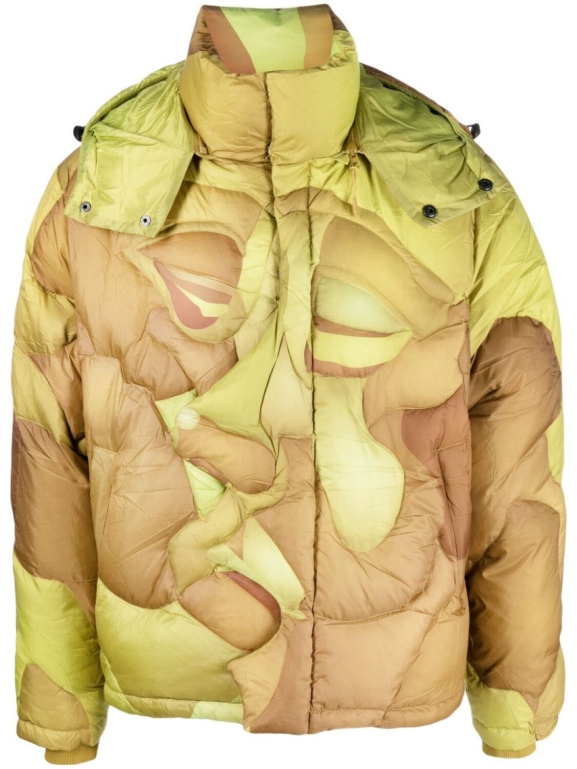 

KidSuper Kissing padded jacket, зеленый