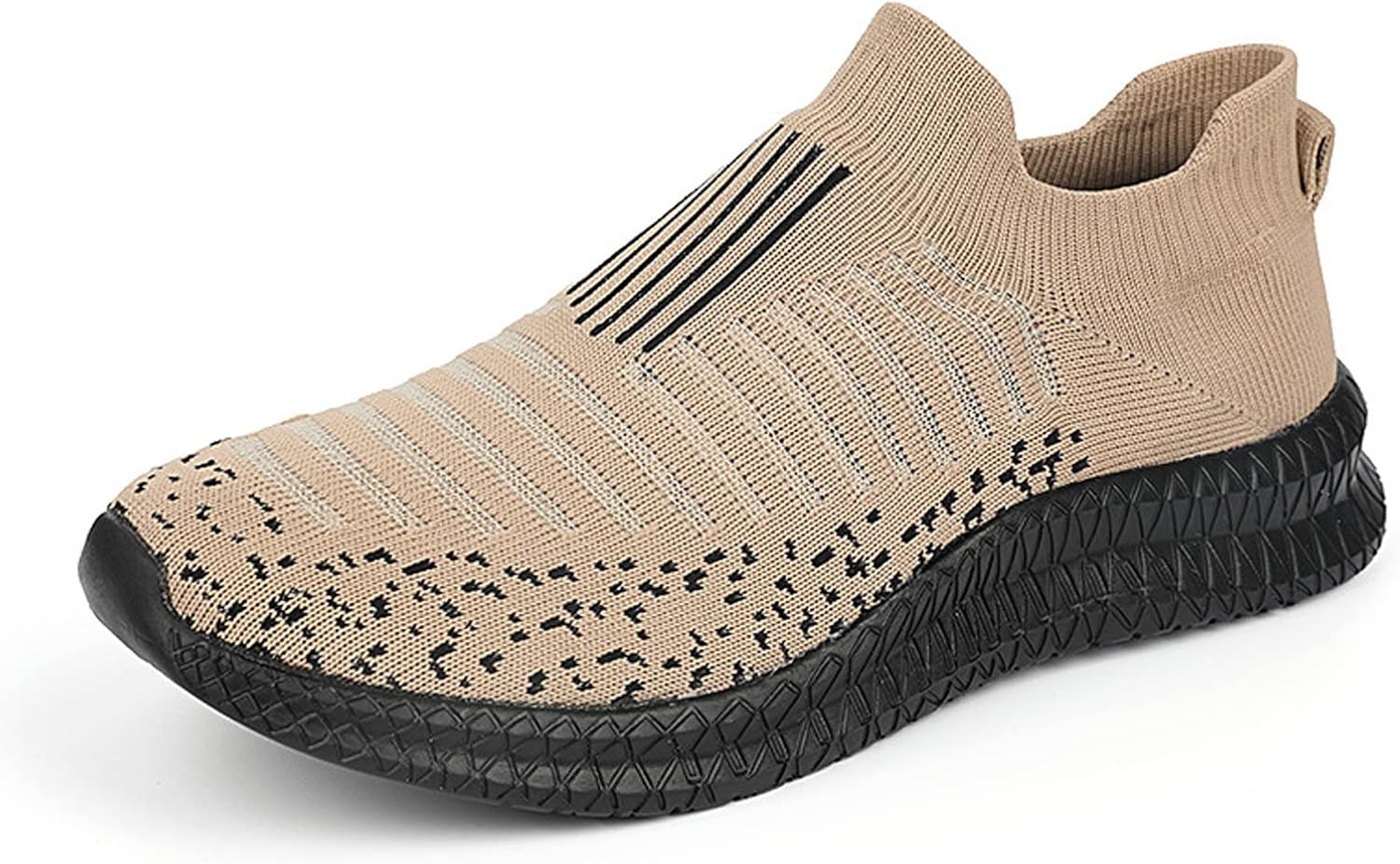 

Мужские вязаные сетчатые слипоны ортопедические для ходьбы, легкие дышащие с мягкой подошвой, нескользящие лоферы с поддержкой свода, повседневные модные спортивные туфли для вождения Eftcal, хаки
