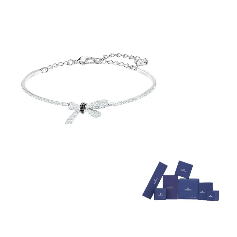 

Mademoiselle Rhodium plated Bangles Women's Swarovski, белый