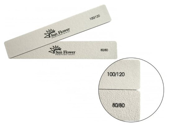 

Пилочка для ногтей #100/120 Wide Xl, белая, SUNFLOWER