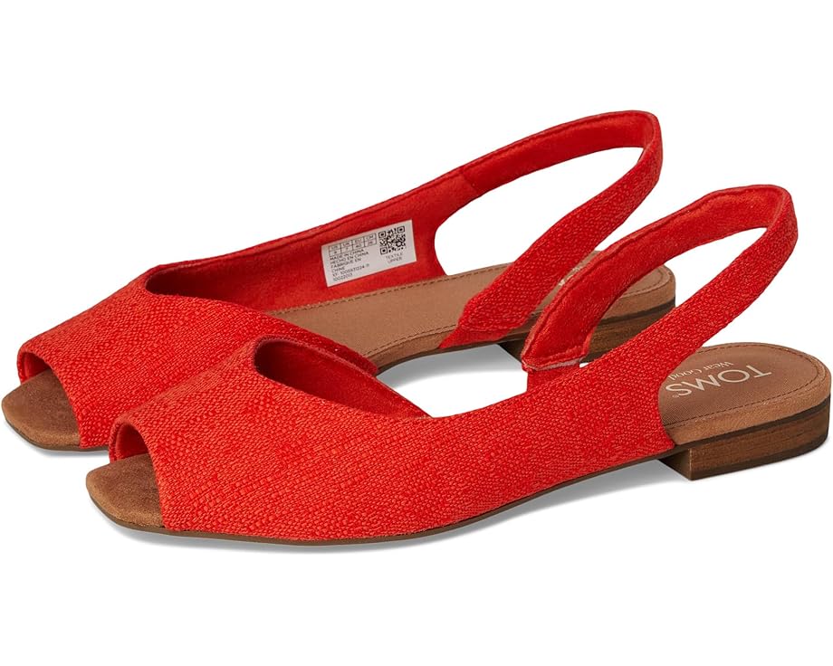 Балетки TOMS Briella Slingback, цвет Flame