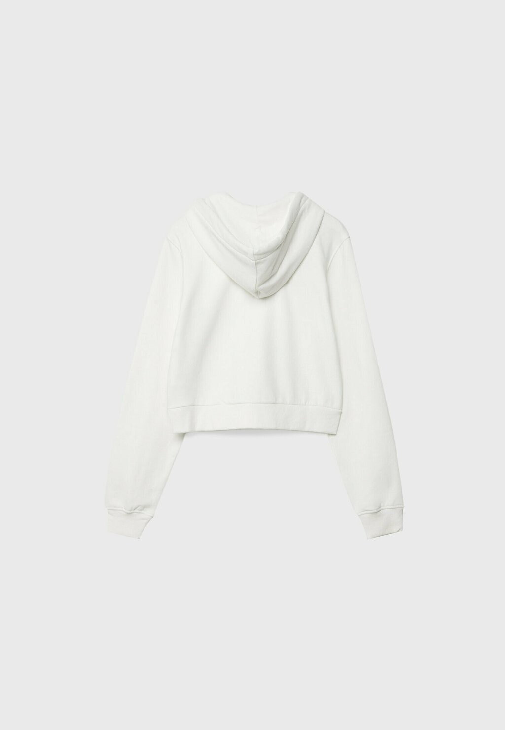 

Толстовка на молнии CROPPED Stradivarius, белый