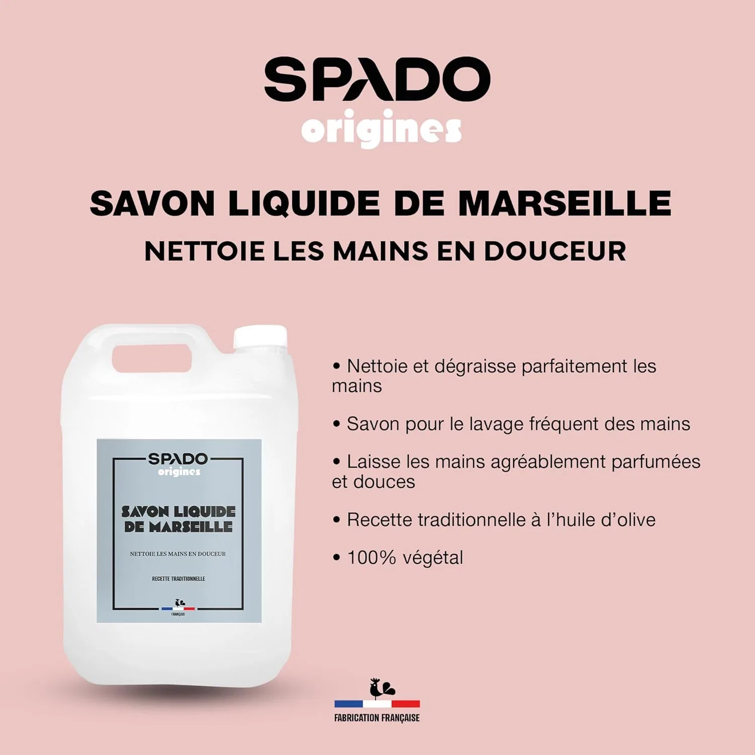 Жидкое марсельское мыло Gloss de de Marseille с оливковым маслом Spado — фото 2