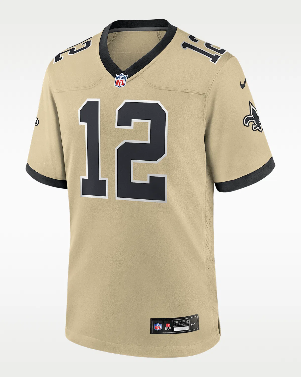Детская большая игровая футболка Nike NFL Chris Olave New Orleans Saints, Gold