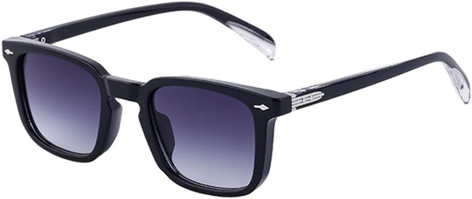 

Мужские солнцезащитные очки ретро для активного отдыха и вождения, с заклепками, градиентными линзами UV400; женские солнцезащитные очки в стиле панк HDUBFY, черно-серый градиент