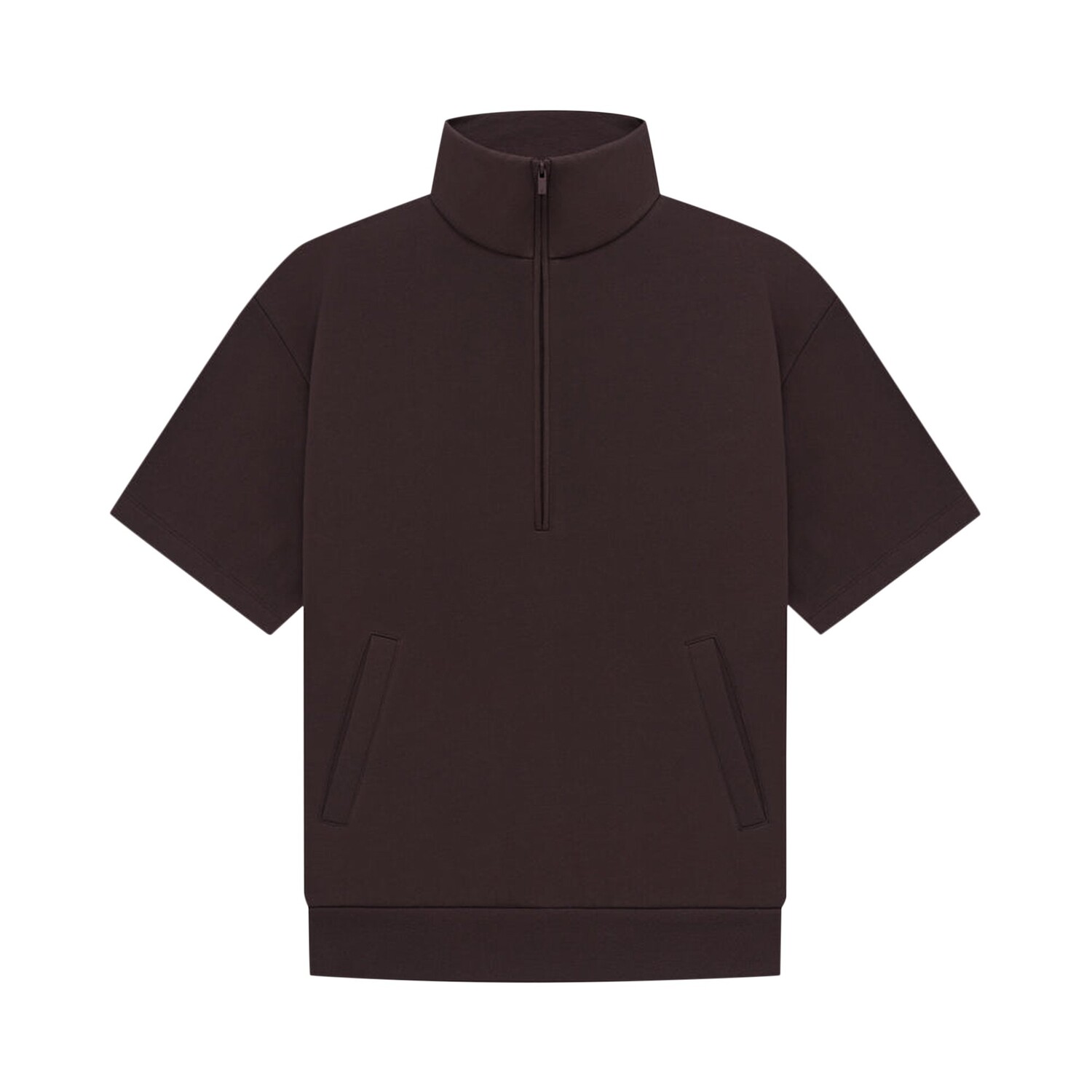 

Рубашка с рукавом 3/4 на молнии Fear of God Essentials, цвет Сливовый