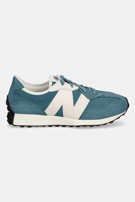 Кроссовки 327 замшевые New Balance, бирюзовый — фото 2
