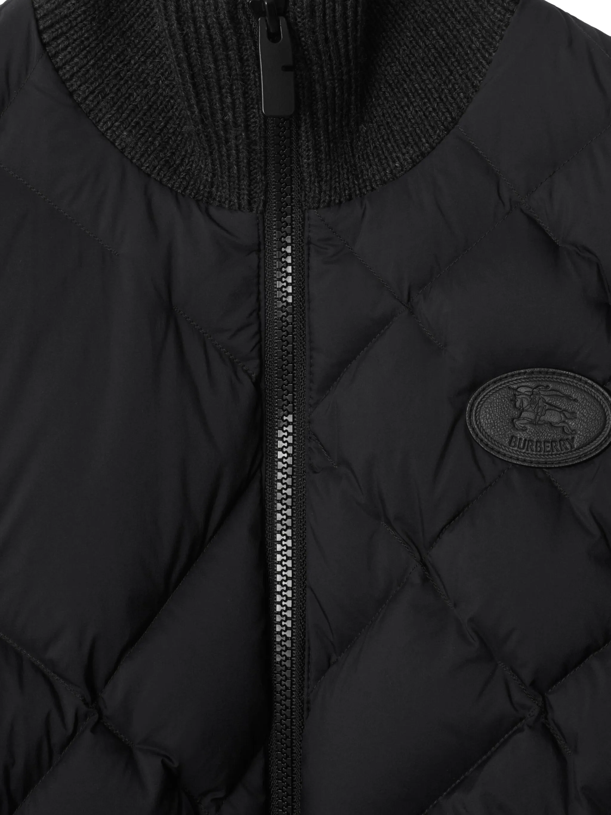 Стеганая куртка Burberry, из смесовой шерсти, черный — фото 4